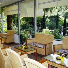 The lounge at hotel Abbazia