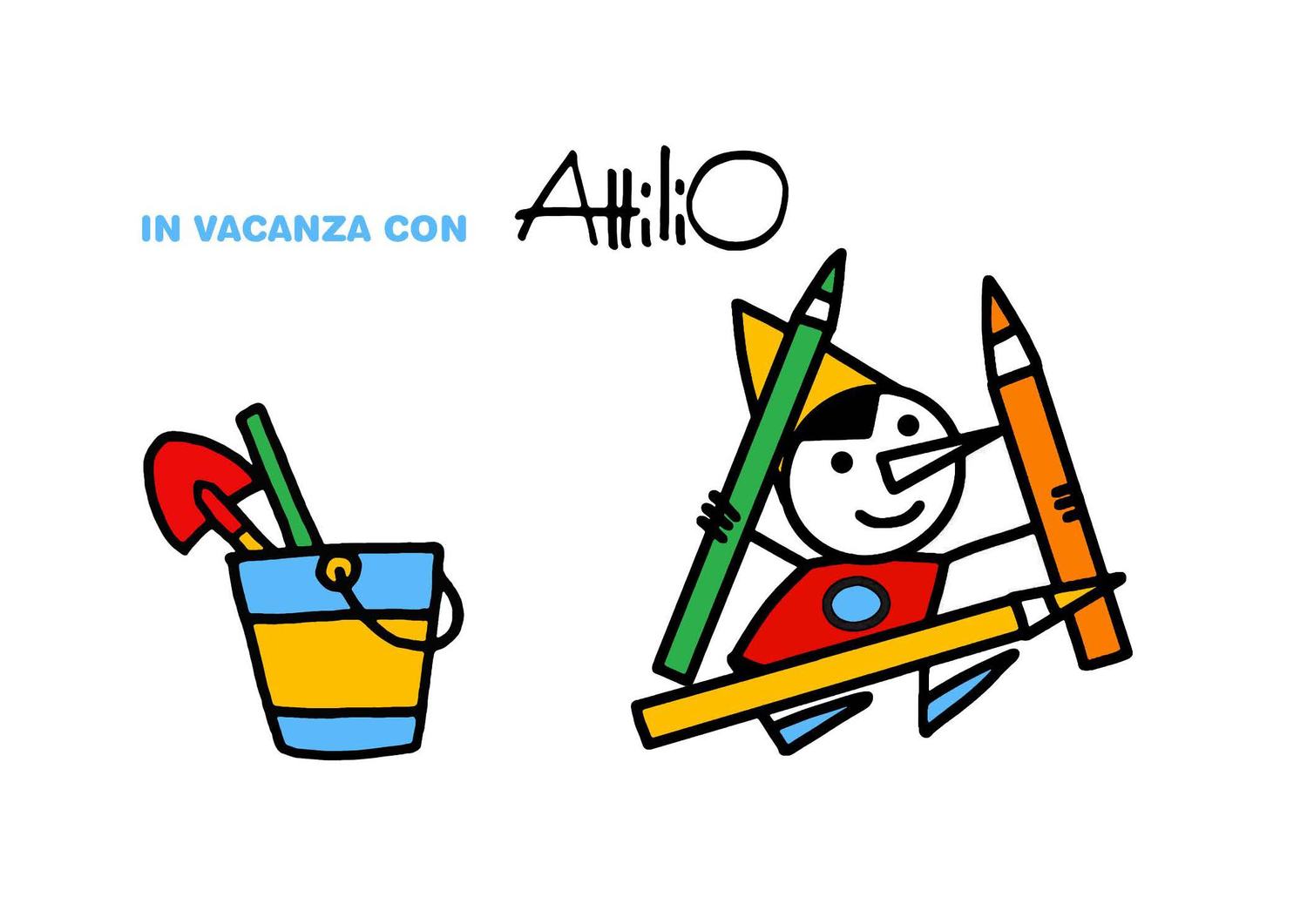 Cartolina In vacanza con Attilio