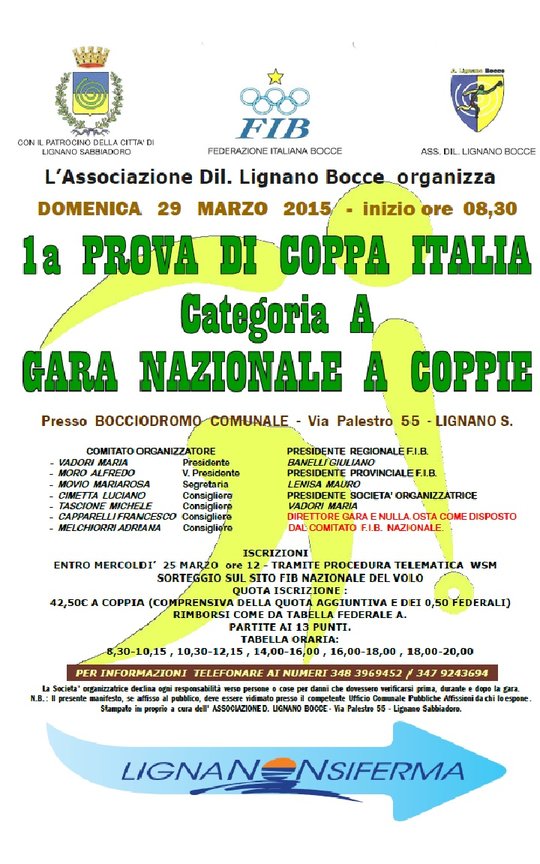 Italian Bowls Cup in Lignano
