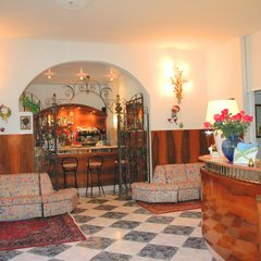 The reception at hotel Abbazia