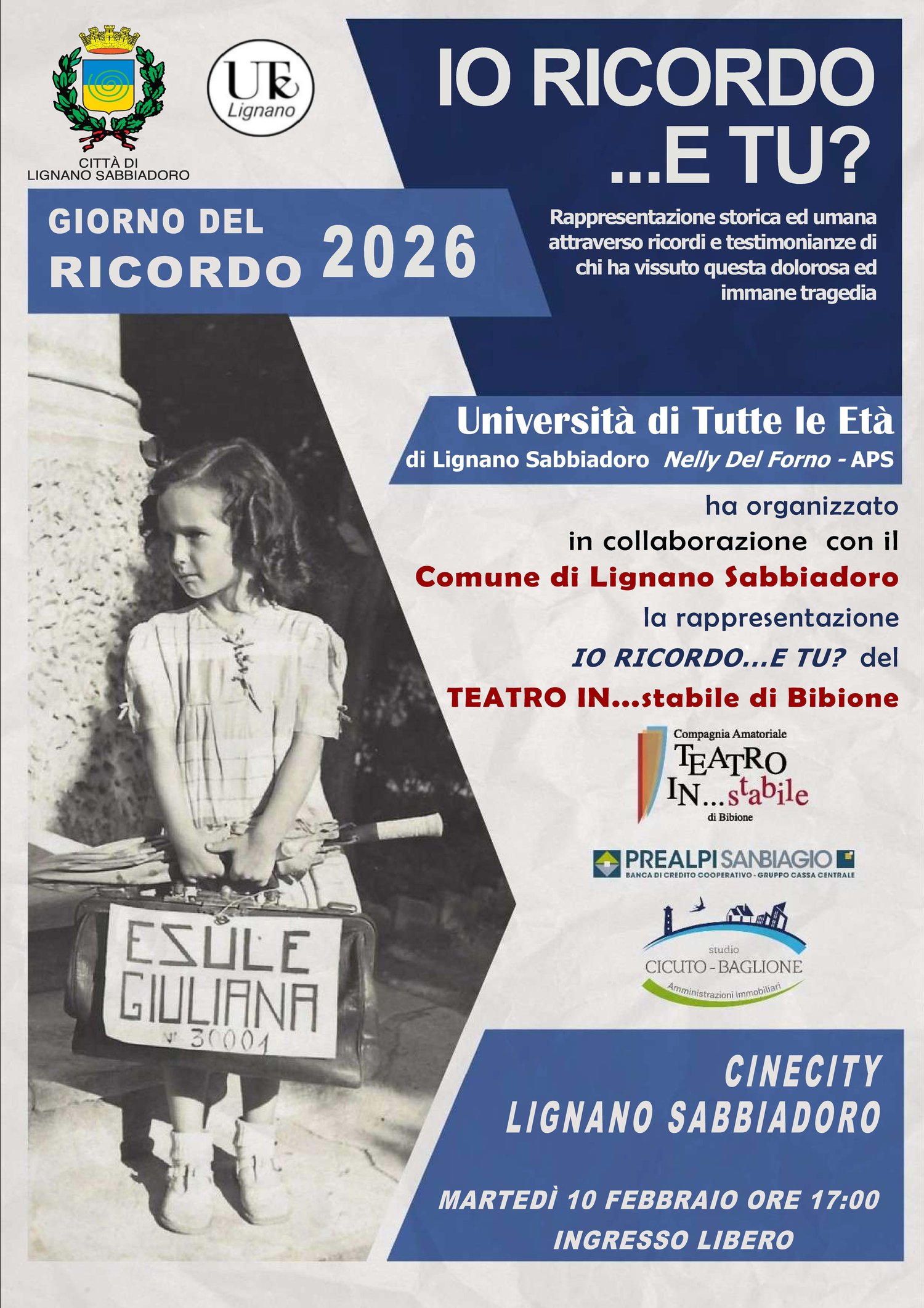 Io ricordo...e tu - 10 febbraio 2026