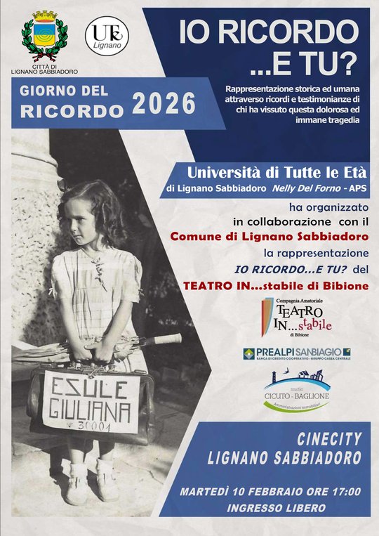 Io ricordo...e tu - 10 febbraio 2026
