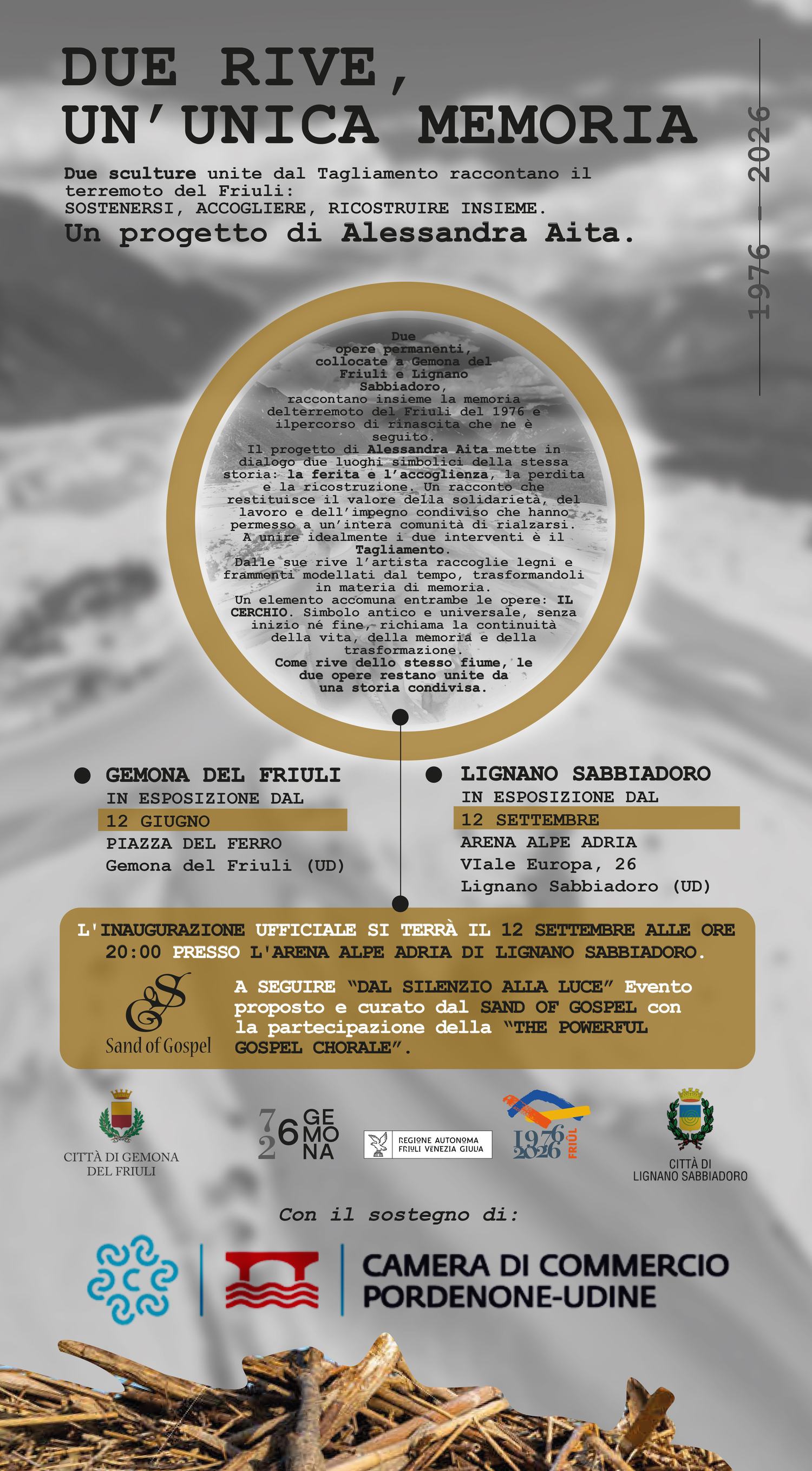 Due rive, un'unica memoria
