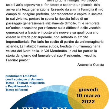 TEATRO - Affari di famiglia