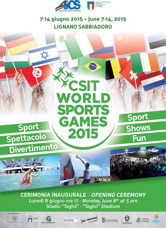 CSIT World Sports Games 2015 a Lignano Sabbiadoro