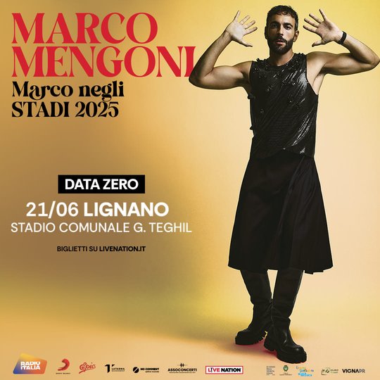 Marco Mengoni negli Stadi 2025