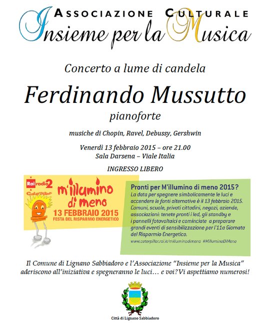 M'Illumino di meno in Lignano Sabbiadoro