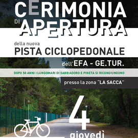 Apertura pista ciclo pedonale a Lignano Sabbiadoro