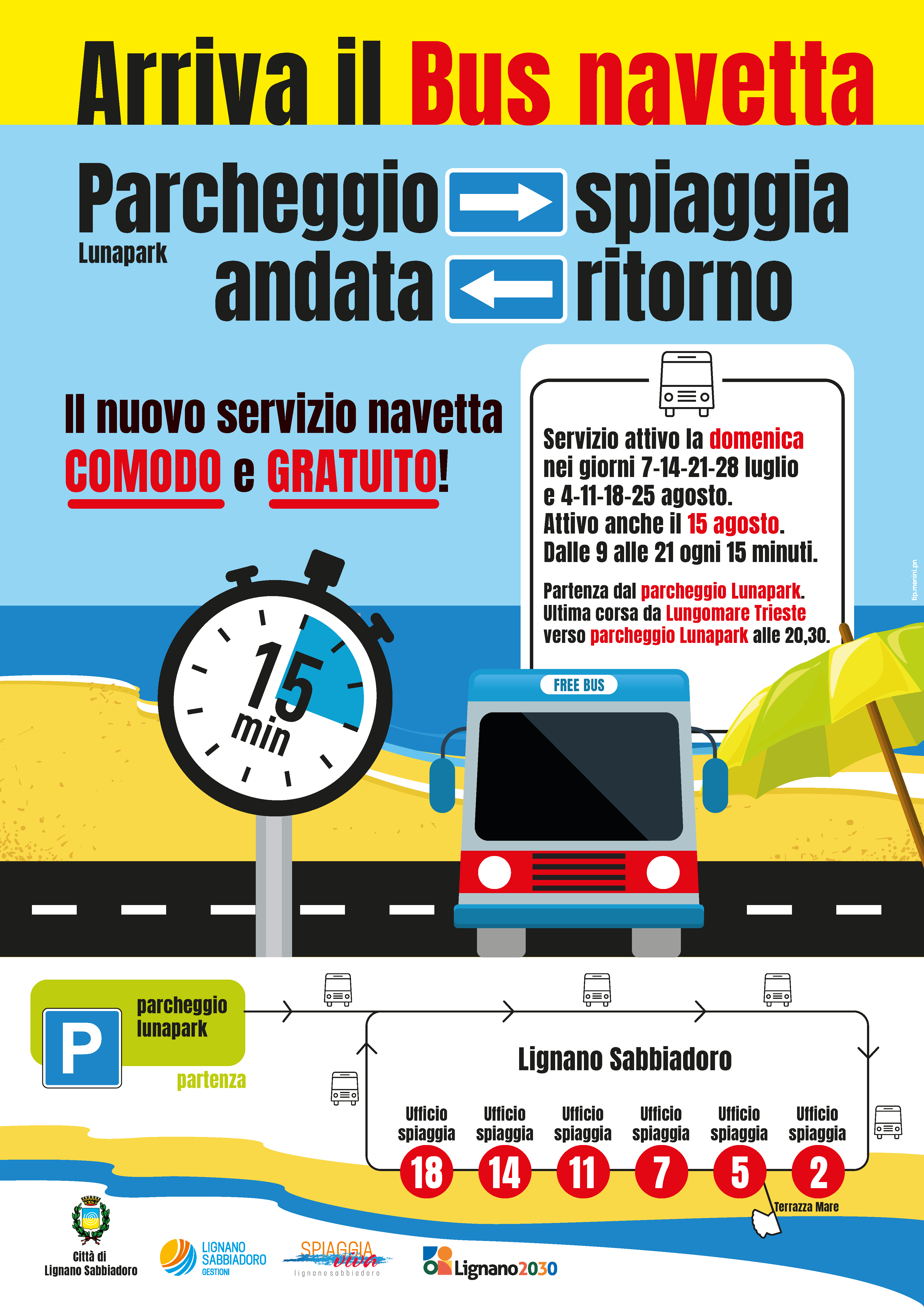 Poster autobus lignano4