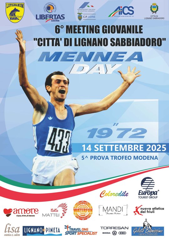 6 MEETING GIOVANILE CITTA' DI LIGNANO SABBIADORO - MENNEA DAY