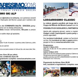 Programma Lussarissimo 2016