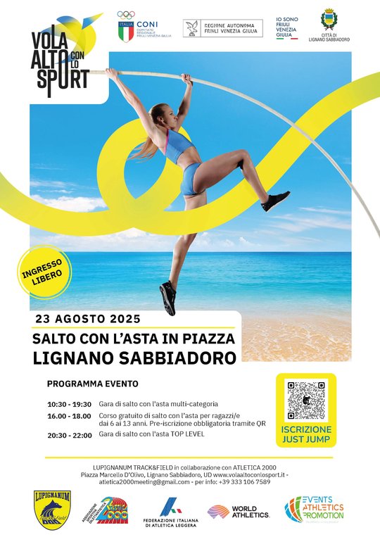 Vola alto con lo sport