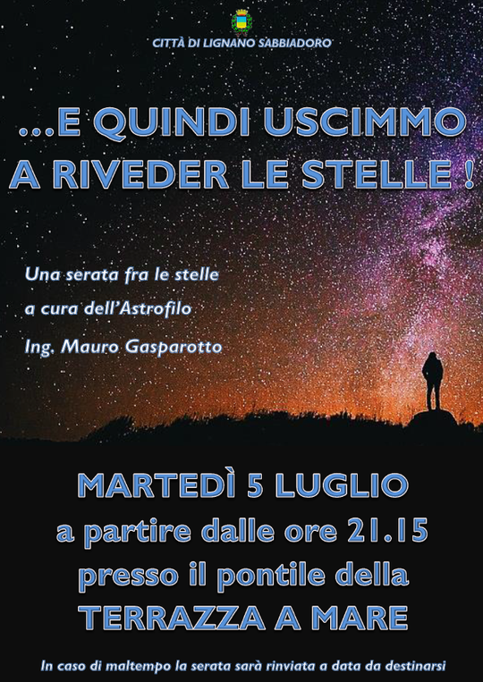 Serata astronomica a Lignano 