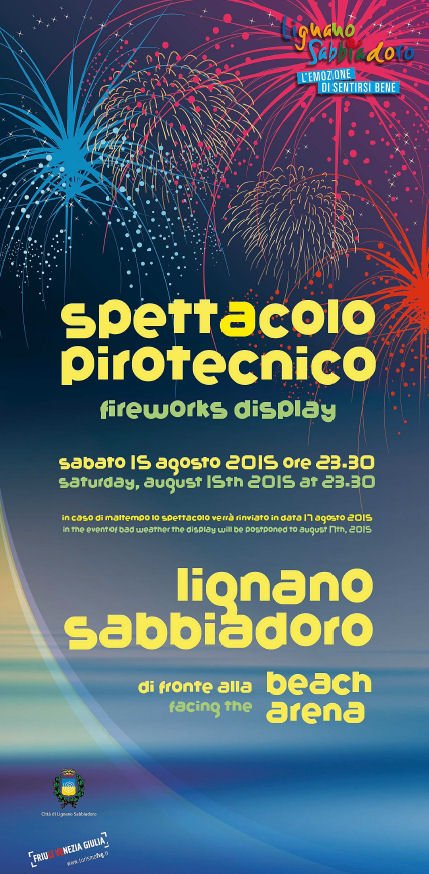 Spettacolo pirotecnico a Lignano Sabbiadoro