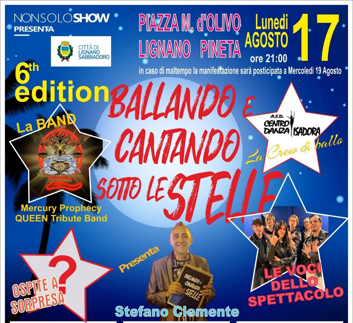 ballando e cantando sotto le stelle lignano 2026
