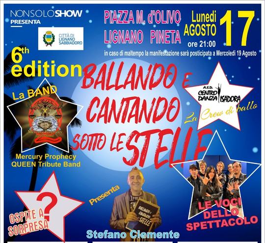 ballando e cantando sotto le stelle lignano 2026
