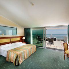Das Zimmer am Meer des Hotels Vittoria