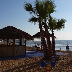 Tropical Point on the beach in Lignano