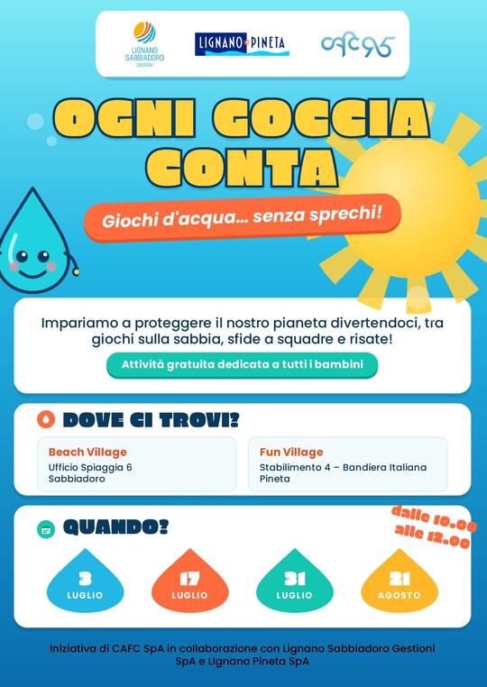 ogni goccia conta