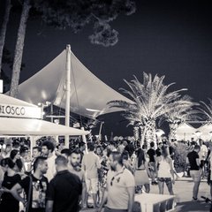 Evening event at Lele's Chiosco in Lignano