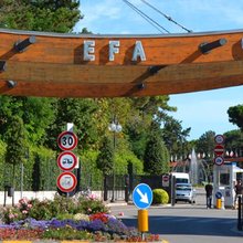 Panoramic entrance to the Adriatic Village in Lignano