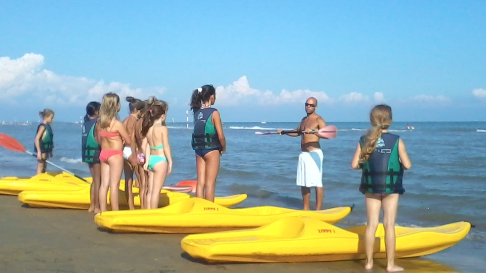 Rowing lessons in Lignano