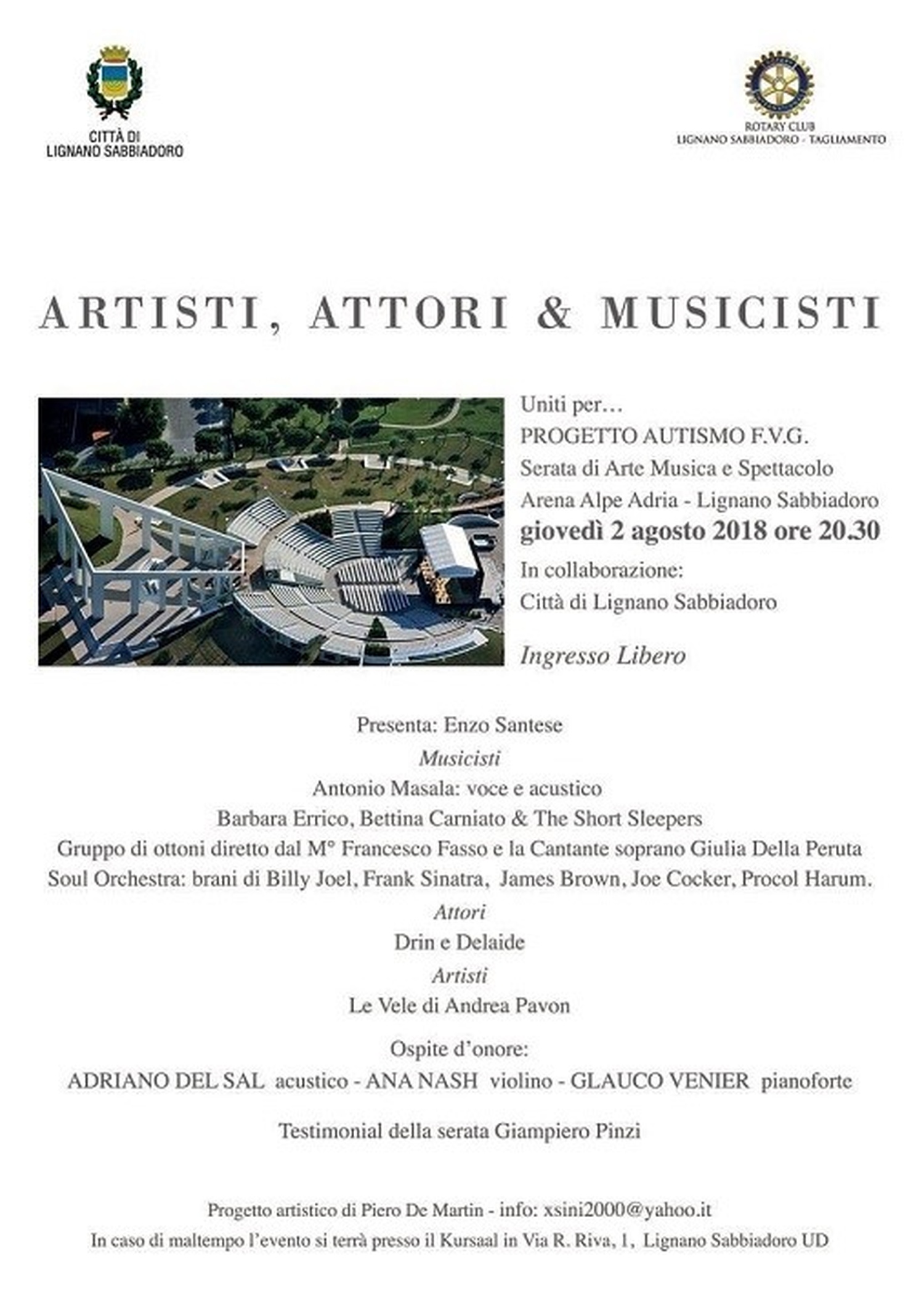 Foto di Artisti, attori & musicisti uniti per Progetto Autismo F.V.G.
