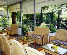 The lounge at hotel Abbazia