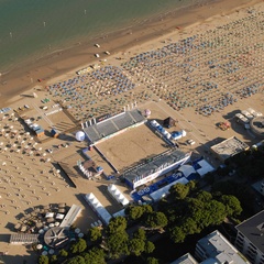 Foto aerea Beach Arena Lignano