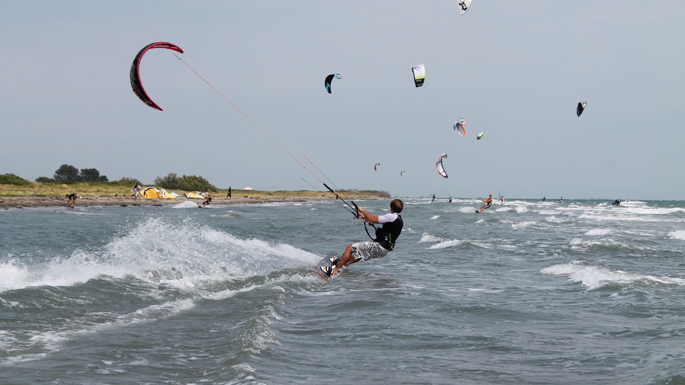 Kitesurfing in Lignano