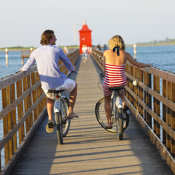 Biciclette a Punta Faro di Lignano