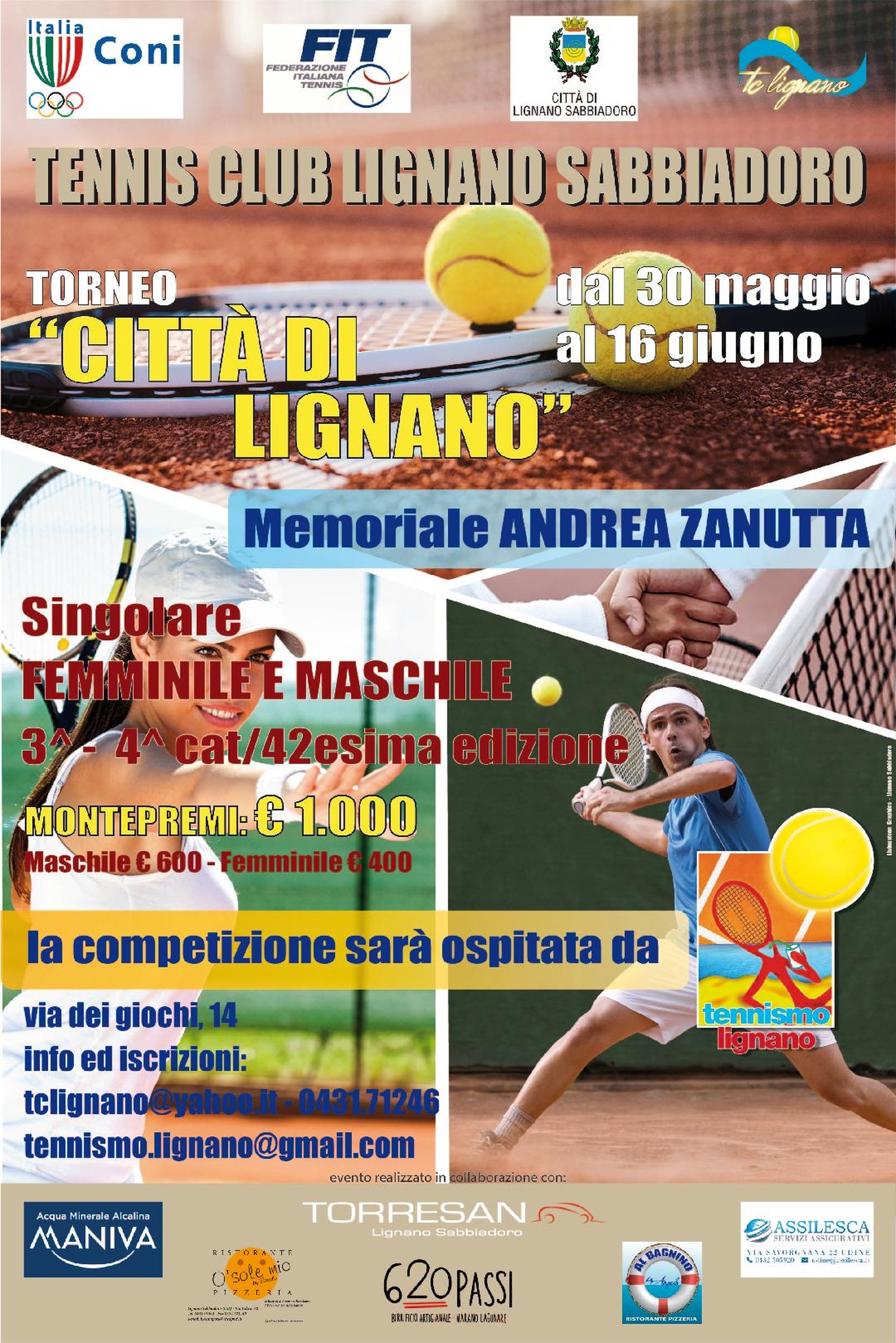 Foto di Torneo tennis | Città di Lignano Sabbiadoro
