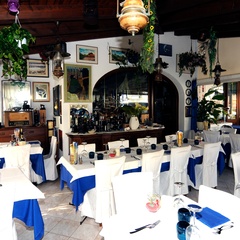 Innensaal des Restaurants Rosa in Lignano Sabbiadoro