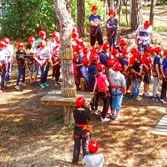 Children at the Lignano Adventure Park