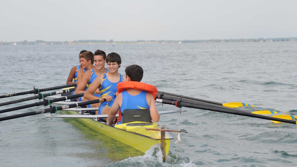 Rowing school in Lignano