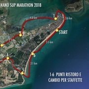 Percorso Lignano Sup Marathon 2018