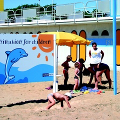 Animation im Strandbad 1 in Lignano Pineta