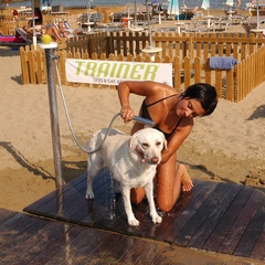 La spiaggia per i cani a Lignano
